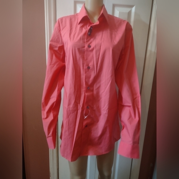 Apt 9 Men's Button down shirt size 15.5 neck 34/35 slim fit - Picture 1 of 3